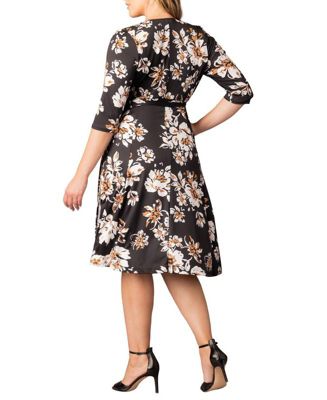 Plus Size Signature Print Wrap Dress