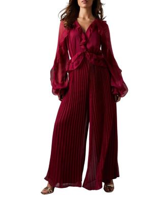 Women's Soft Chiffon Frill Jumpsuit