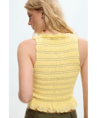 Women's Ruched striped T-shirt