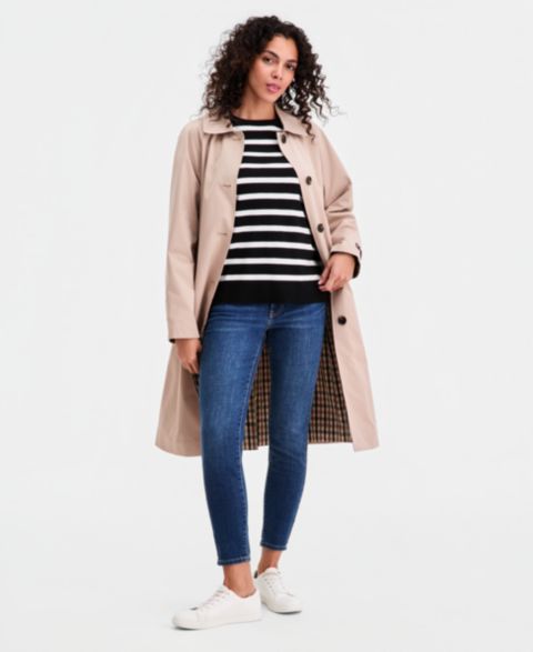 Женские куртки Tommy Hilfiger Single-Breasted Raincoat