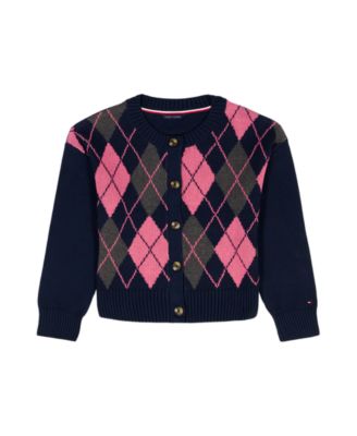 Tommy Hilfiger - Girls 7-16 Argyle Cardigan Sweater