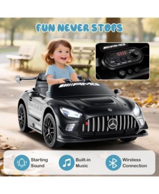 Ride on Car Licensed Mercedes-AMG GT3 Kids Car with Remote Control 3 Speeds