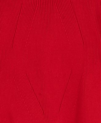 Girls' 7-16 Bow Detail Long-Sleeve Dress