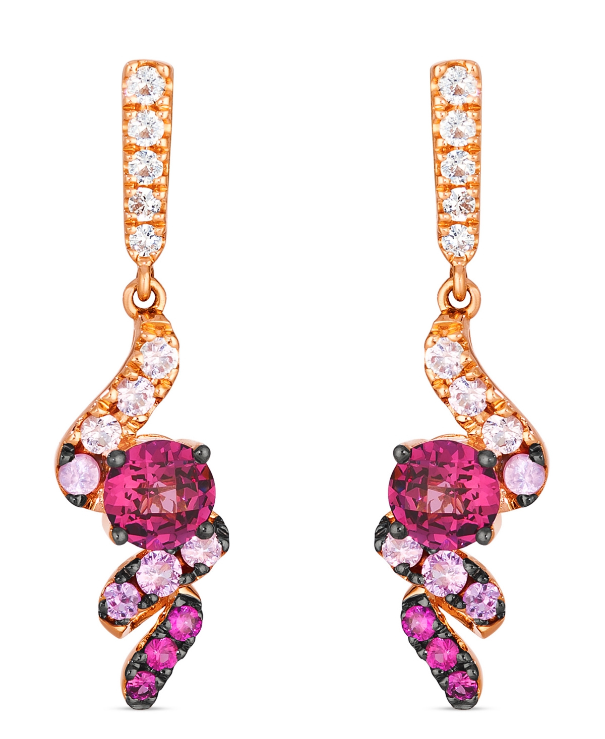 Le Vian Multi-stone Ombre Earrings (2.06 Ct. T.w.) In 14k Strawberry Gold In Gold