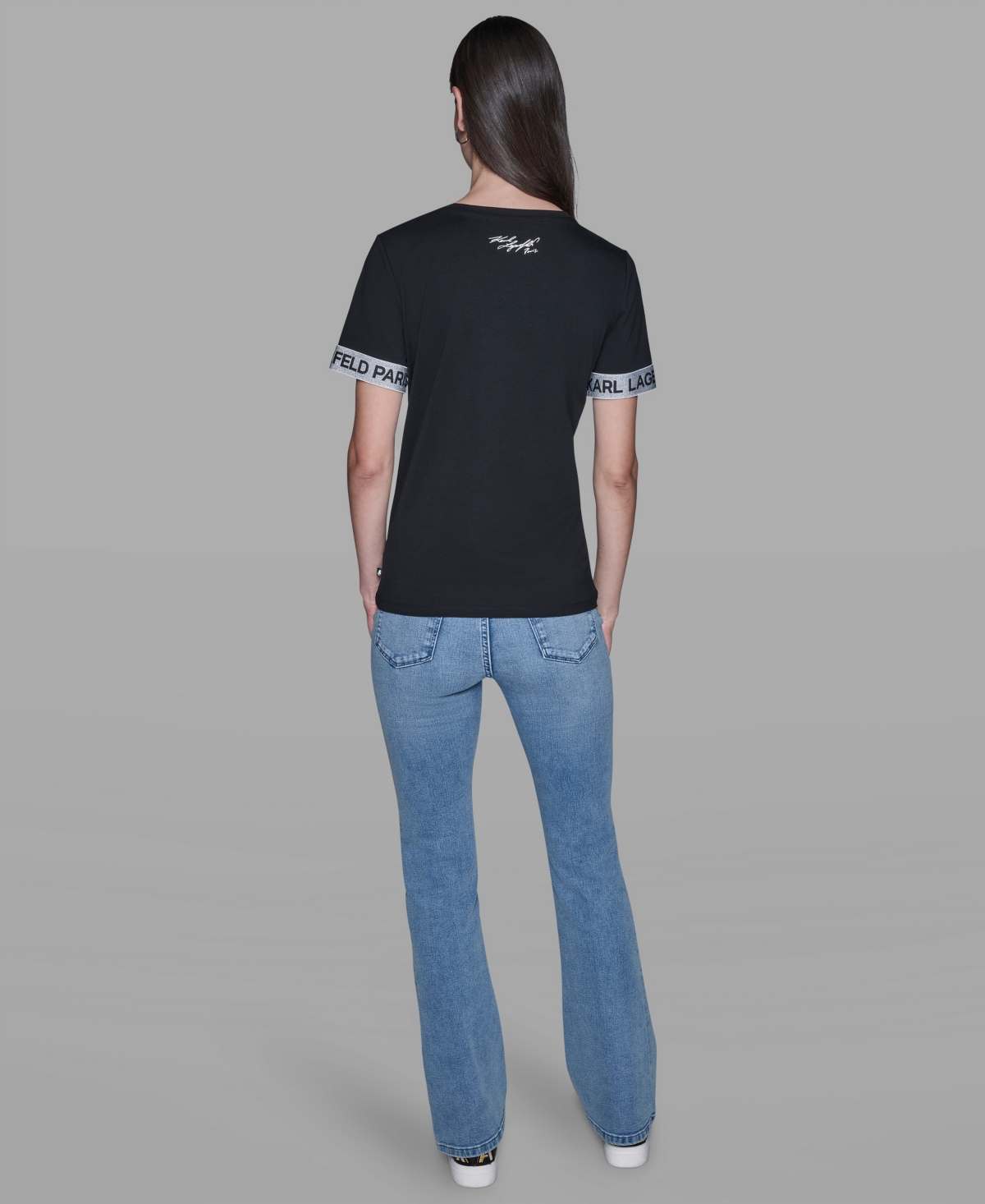 Karl Lagerfeld Women's Choupette Printed Short-sleeve T-shirt In Black