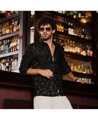 Men's Charcoal Grey Nimbus Dark-Tone Shirt