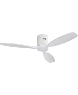 52-inch Modern 3-Blade Flush Mount with Remote Control and Timing Function Ceiling Fan