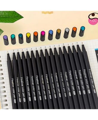 60 Colors Colorful Pens Fine Tip, Fineliners, Fine Point, Journaling Markers for Drawing, Note Taking, No Bleed, Art Projects Supplies