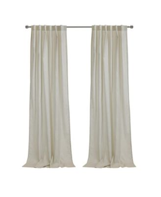 Bolton Light Filtering Dual Header Semi Sheer Slub Textured Weave Blends with Any Decor Curtain Panel 52" x 63" Linen
