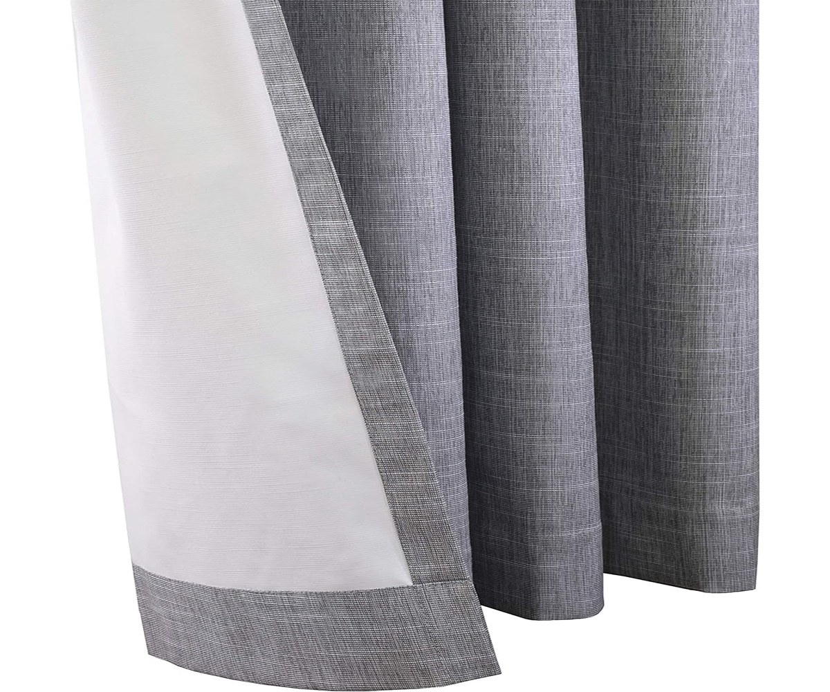 Commonwealth Newberry Grommet Curtain Panel Window Dressing - 52x63", Greige