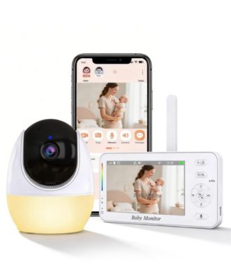 1080P Dual-Mode Baby Monitor with Two-Way Talk, Auto Tracking, Night Vision & Cry Alert