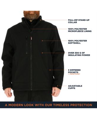 Big & Tall Warm Insulated Softshell Jacket with Soft Micro-Fleece Lining