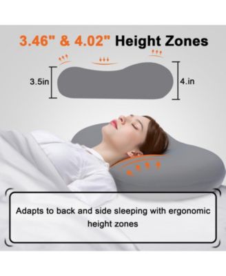 Ergonomic Memory Foam Cervical Pillow – Neck Pain Relief & Support for Side and Back Sleepers
