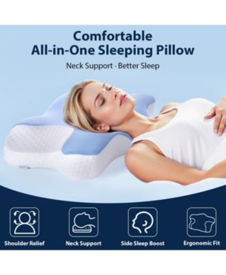 Ergonomic Cervical Memory Foam Pillow – Contour Neck Support for Pain Relief & Better Sleep