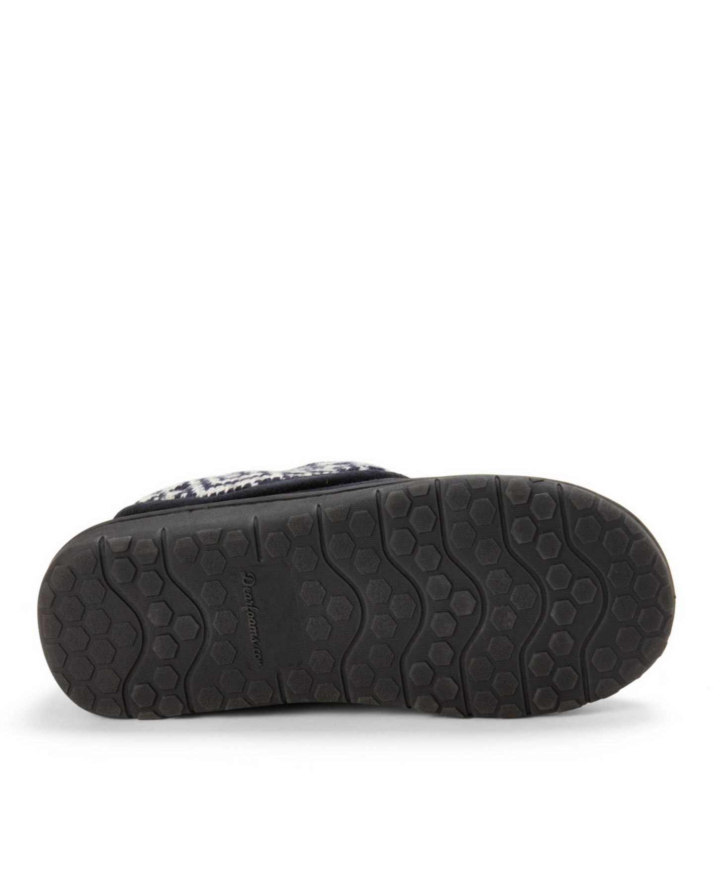 Женские сабо Dearfoams Elsie Foldover Cuff Microsuede Clog Slipper, цвет: Чёрный — фото 5
