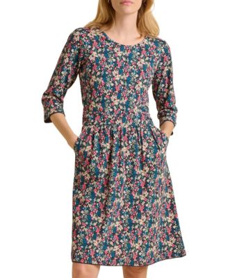 Women's Freya 3/4 Sleeve Round Neck Dress