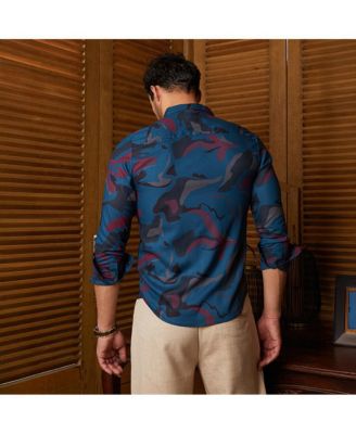 Men's Midnight Blue Impressia Regular Shirt