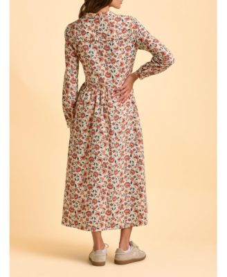 Women's Bella Long Sleeve Shirt Midi Dress