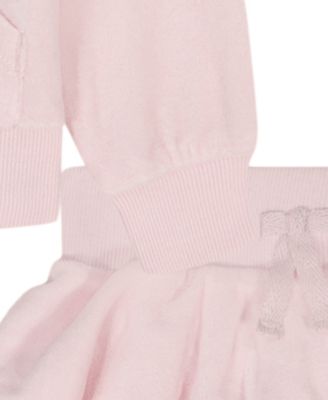 Girls 4-6X Velour Full Zip Hoodie and Skirt, 2-Piece Set