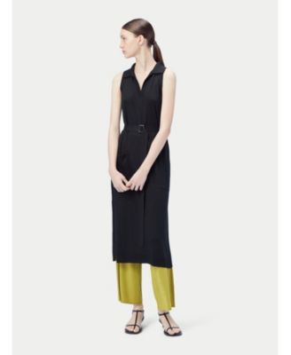 Women's Sleeveless Silk Cashmere Polo Dress