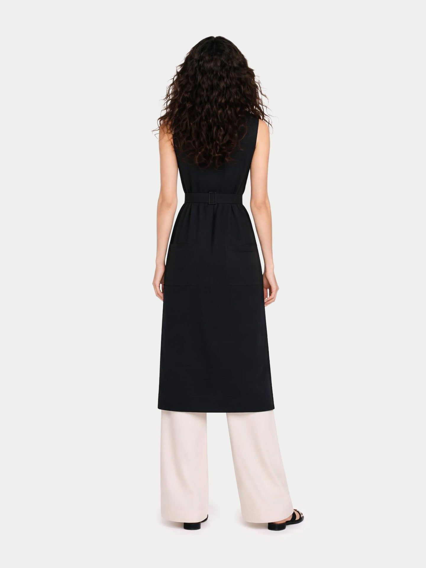 Женское платье Gobi Cashmere Sleeveless Silk Cashmere Polo Dress — фото 5