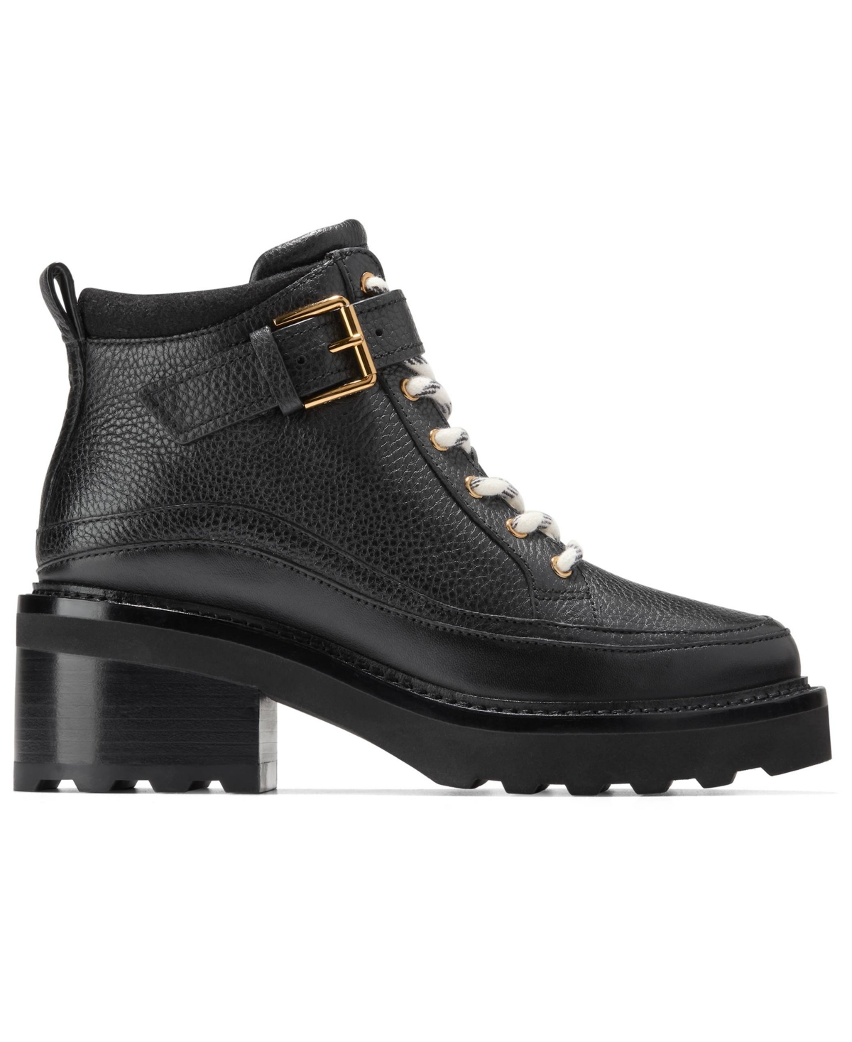 Cole Haan Women's Shibley Waterproof Lace Up Booties In Black