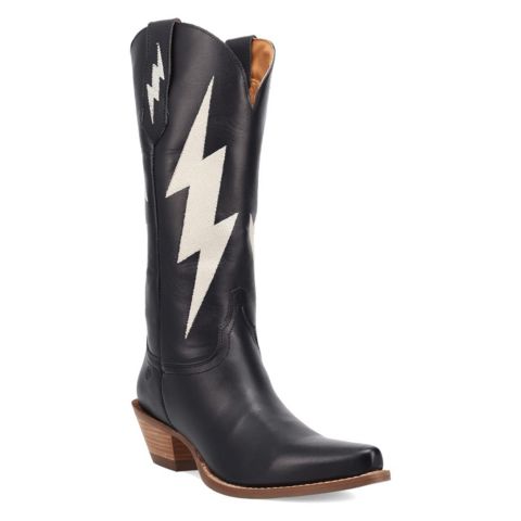 Женские ботинки Dingo Thunderbolt Leather Boot, цвет: Чёрный