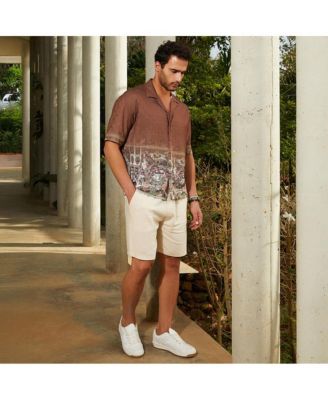 Men's Ash Brown Indie-Ombre Oversized Shirt