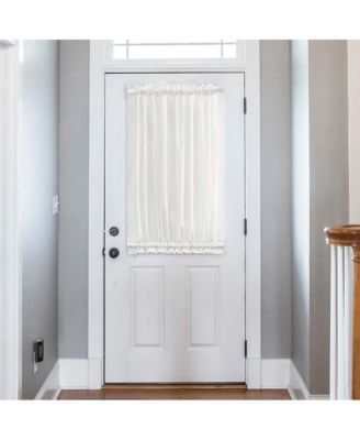 Ellis Stacey 1.5" Rod Pocket High Quality Fabric Solid Color Door Panel 41"x72" Ice Cream