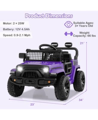 12V Kids Ride on Truck Car Battery Powered Electric Vehicle with Remote Control