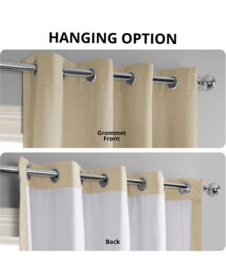 Neutral Ground Grommet Signature Velvet Blackout Curtain