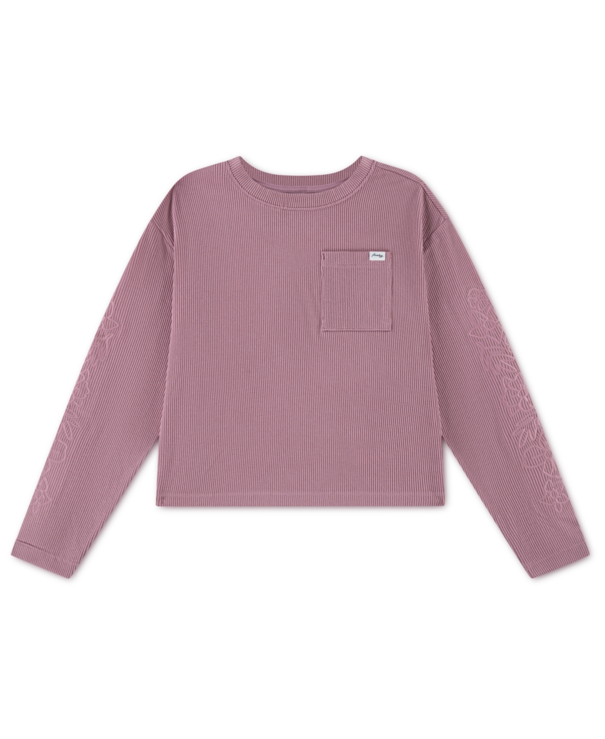 Hurley Girls 7-16 Embroidered Long Sleeve T-Shirt