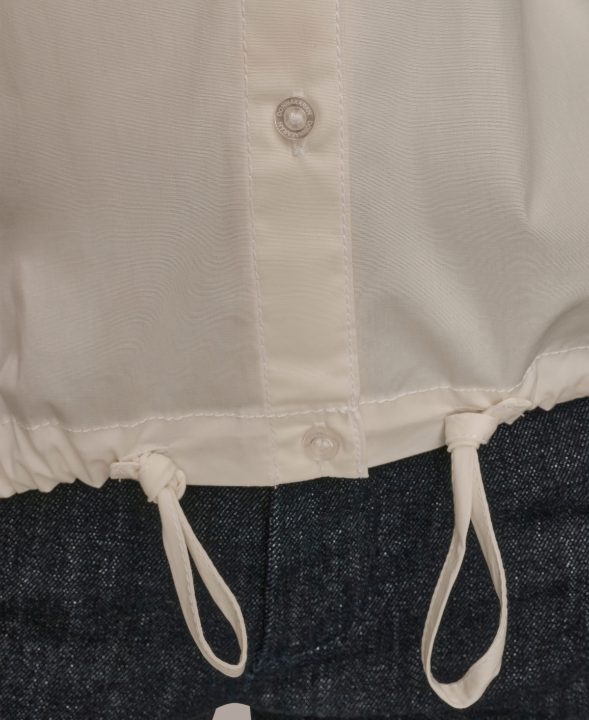 Donna Karan Weekend Women's Long-sleeve Hooded Jacket In White