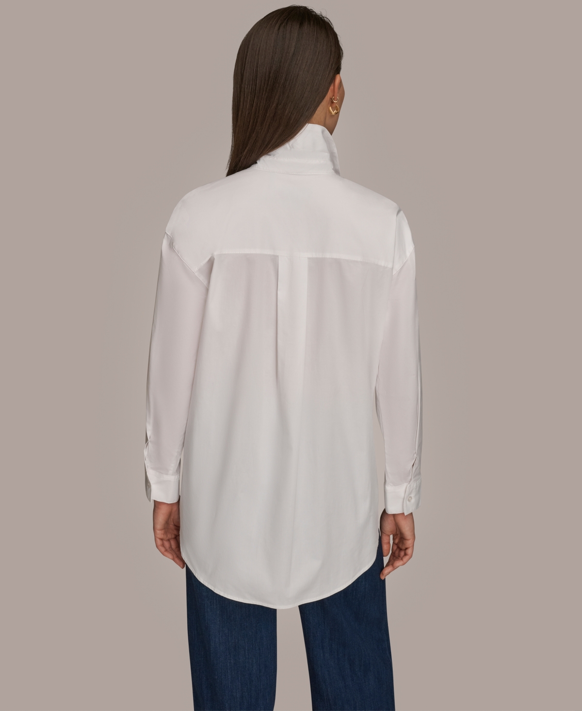 Donna Karan Weekend Women's Button-down Shirt In White