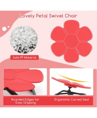 Kids Sensory Swivel Chair with Non-Slip Metal Base for Autistic Indoor Outdoor