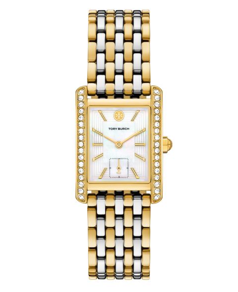 Женские кварцевые часы Tory Burch The Eleanor с тремя стрелками, сталь, 27 мм