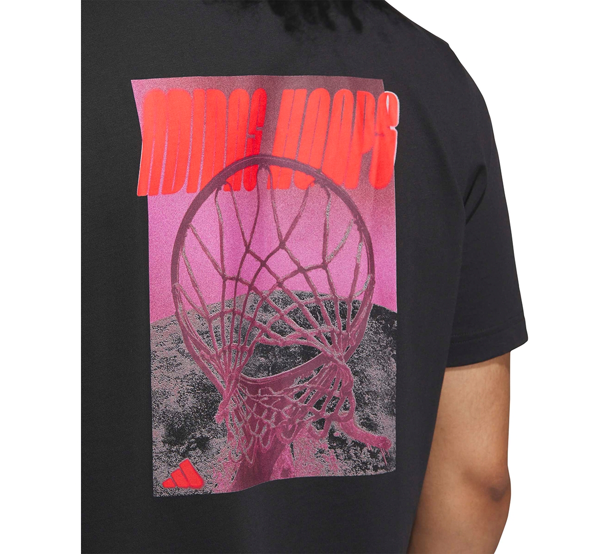 adidas Men's Hoops Graphic Crewneck T-Shirt