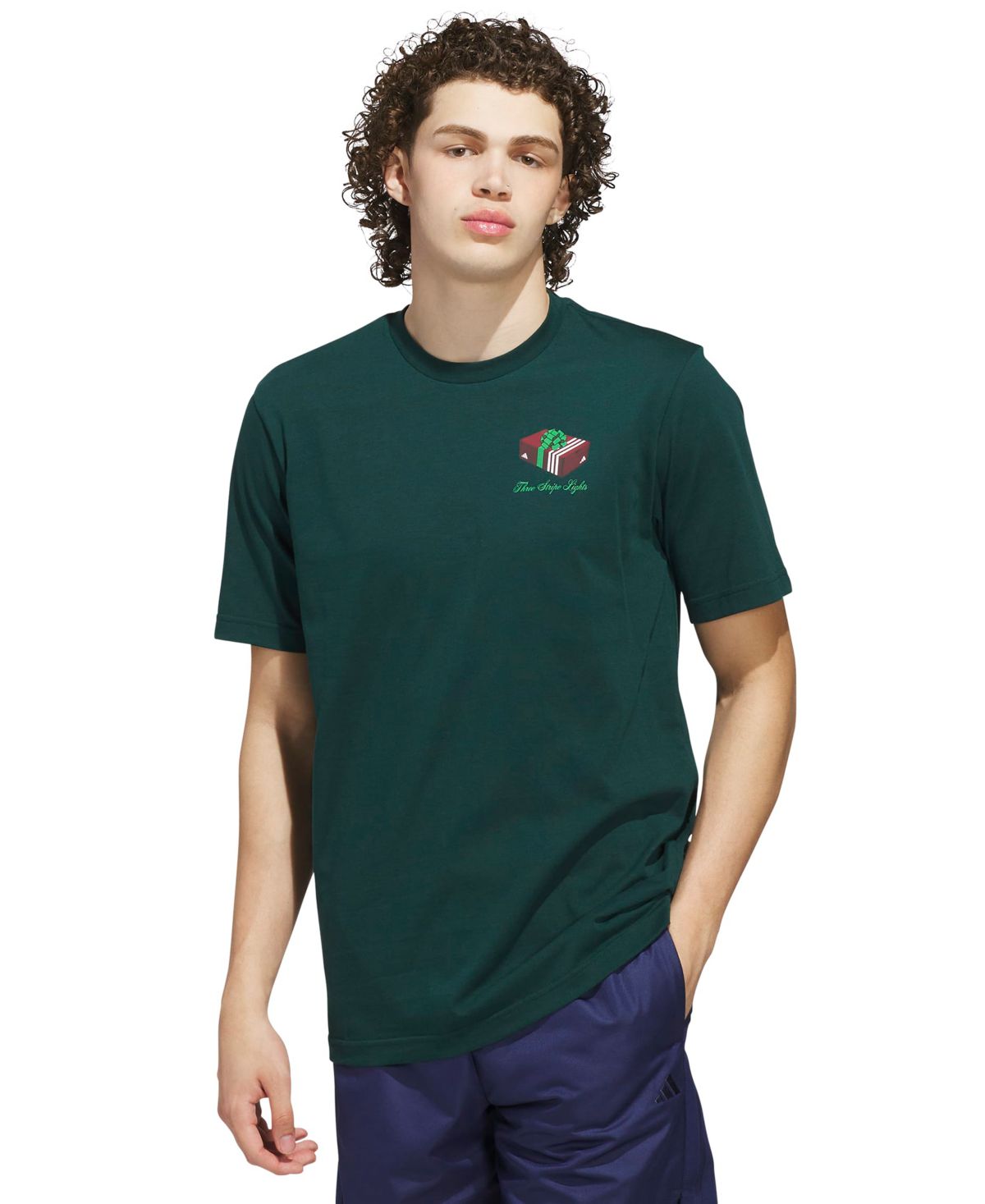 Мужская футболка с коротким рукавом и графическим принтом в 3 полосы Lights Giftbox