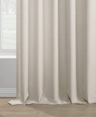 Italian Faux Linen Room Darkening Curtain