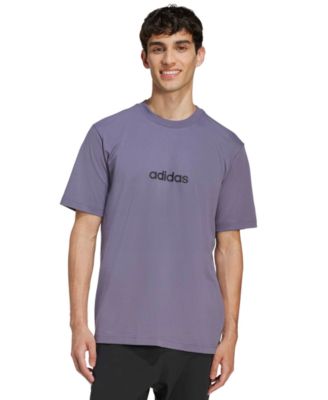 Men's Essentials Regular-Fit Linear Logo Graphic T-Shirt