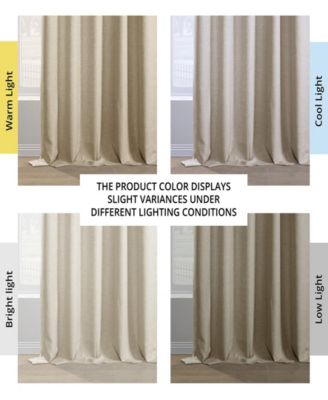 Italian Faux Linen Room Darkening Curtain