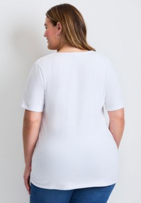 Women's Lacing Detail Tunic Tee