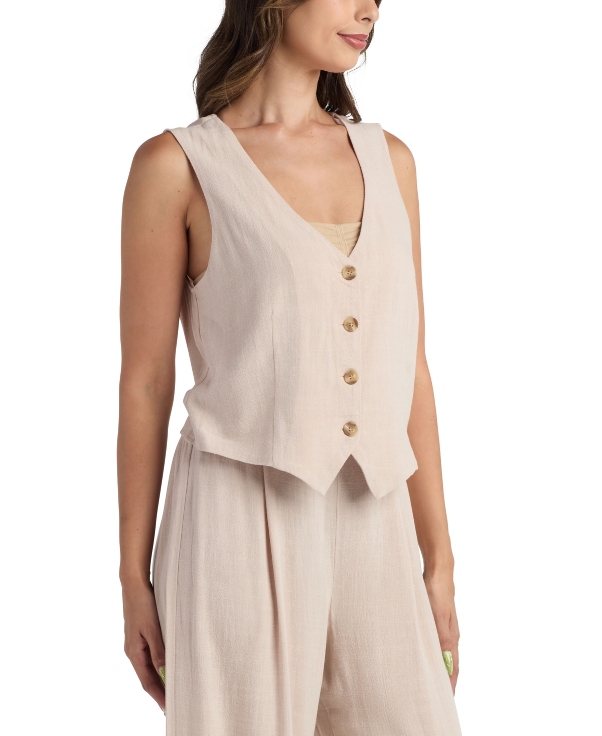 Bcx Juniors' Resort Boxy Sleeveless Vest Top