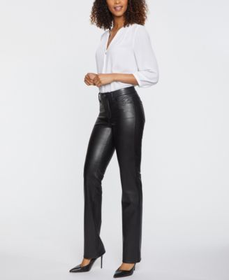 Women's Faux Leather Marilyn Straight Pants