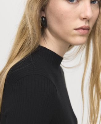 Women's Buttons Asymmetrical Sweater