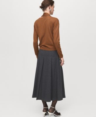 Women's Scarf Fine-Knit Sweater