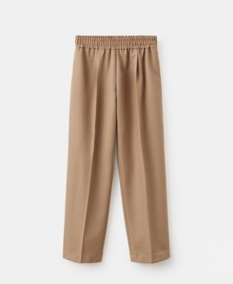 MANGO - Women's Wool Elastic Waist Pants