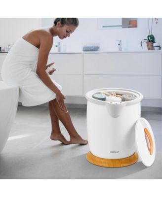 Bathroom Towel Warmer Bucket with Fragrance Holder and Auto Shut