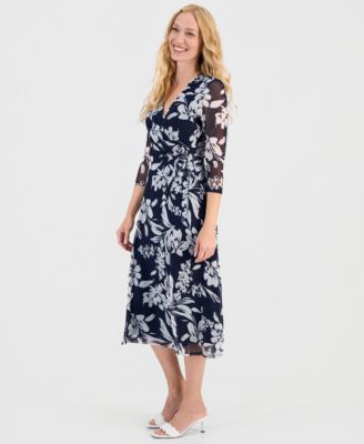 Women's Side-Tie Midi Dress