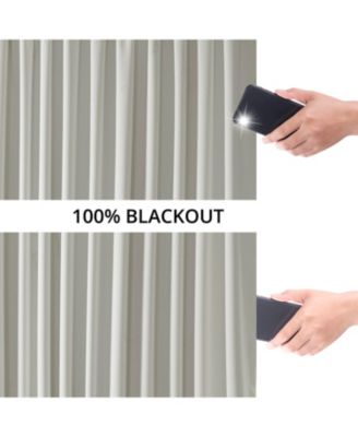 Extra Wide Performance Linen Hotel Blackout Curtain